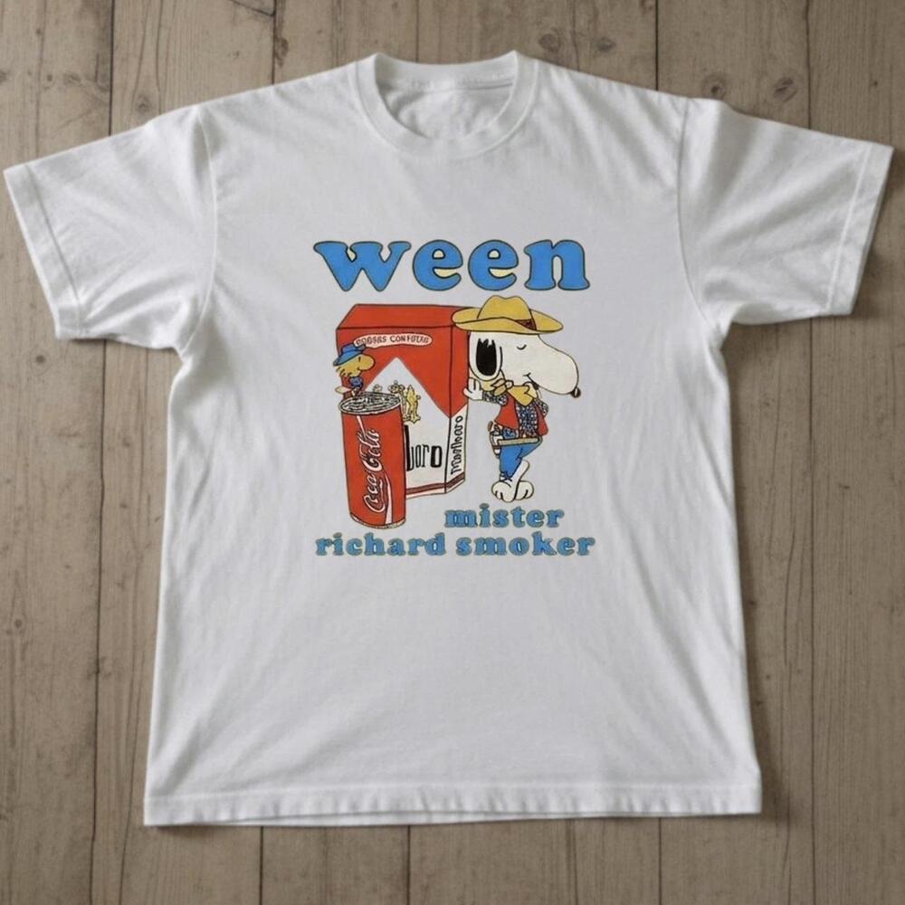 Ween Mr Richard Smoker White T Shirt